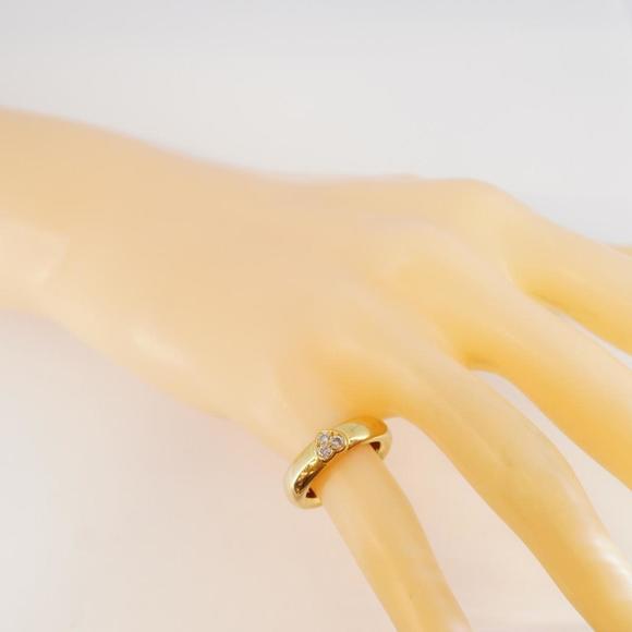 Tiffany Ring Friendship 3PD Diamond K18YG Yellow Gold Women's - Picture 5 of 7